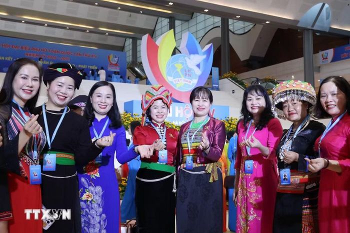 Đại biểu dự phiên Khai mạc trọng thể Đại hội đại biểu Phụ nữ toàn quốc lần thứ XIV. (Ảnh: Lâm Khánh/TTXVN)