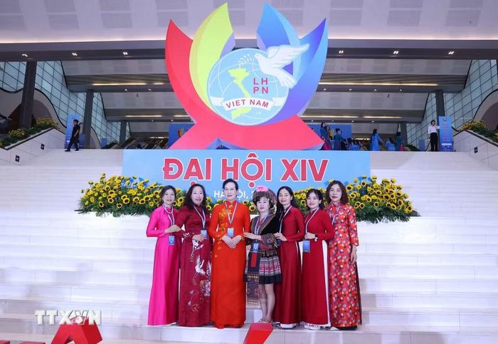 Đại biểu dự phiên Khai mạc trọng thể Đại hội đại biểu Phụ nữ toàn quốc lần thứ XIV. (Ảnh: Văn Điệp/TTXVN)