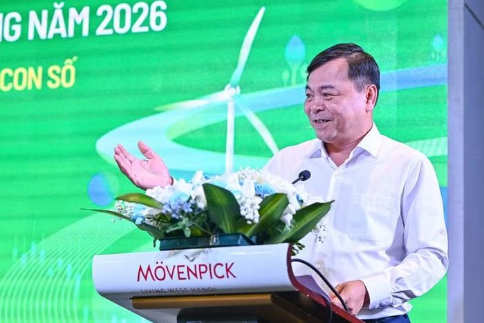 Thứ trưởng Bộ Nông nghiệp và Môi trường Nguyễn Hoàng Hiệp phát biểu tại diễn đàn. (Ảnh: BTC)