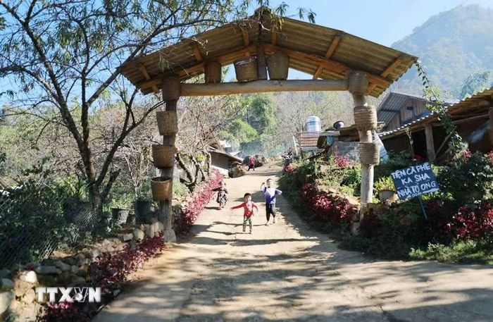 Bản du lịch cộng đồng Sin Suối Hồ là điểm đến nổi bật của tỉnh Lai Châu. (Ảnh: Việt Dũng/TTXVN)