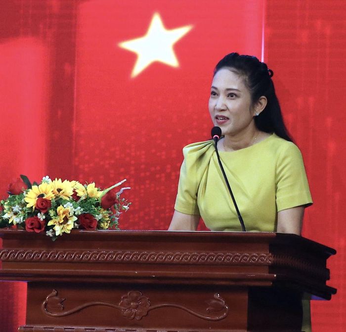 NSND Nguyễn Thị Thanh Thúy, Phó Giám đốc Sở Văn hóa và Thể thao TP Hồ Chí Minh thông tin về định hướng của TP Hồ Chí Minh trong việc phát triển công nghiệp văn hóa.