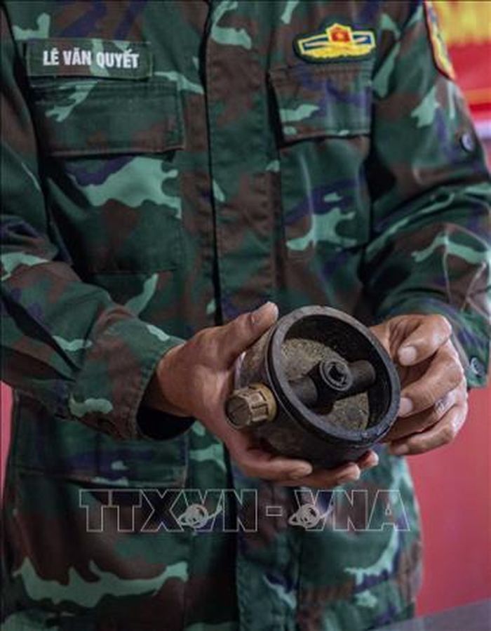 Một vật nổ tìm thấy đã được xử lý.