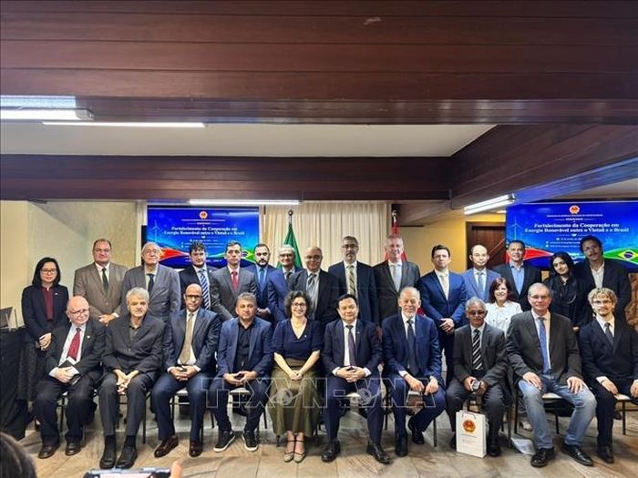 Các đại biểu tham dự Hội thảo “Việt Nam-Brazil 2026: Tăng cường hợp tác trong lĩnh vực năng lượng tái tạo”. Ảnh: Đại sứ quán Việt Nam tại Brazil