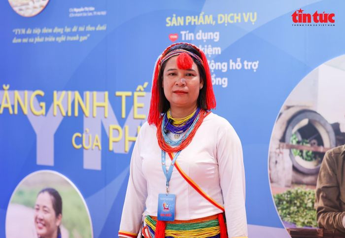 Bà Hồ Thị Diện, Chủ tịch Hội LHPN xã Tây Trà, tỉnh Quảng Ngãi.