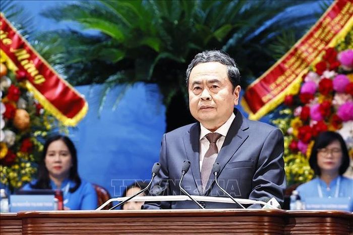 Chủ tịch Quốc hội Trần Thanh Mẫn phát biểu chỉ đạo Đại hội. Ảnh: Doãn Tấn/TTXVN