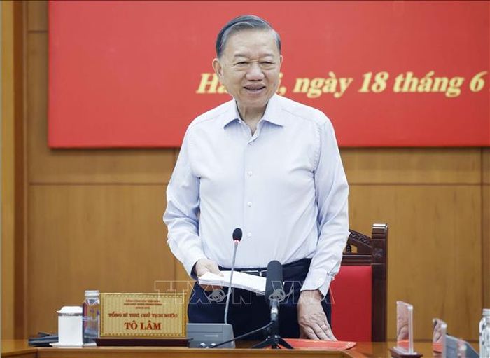 Tổng Bí thư, Chủ tịch nước Tô Lâm phát biểu. Ảnh: Thống Nhất/TTXVN