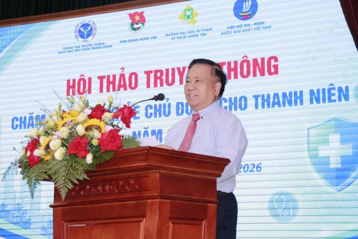 PGS. TS Nguyễn Văn Việt, Chủ tịch Hiệp hội Bia – Rượu – Nước giải khát Việt Nam phát biểu tại hội thảo.