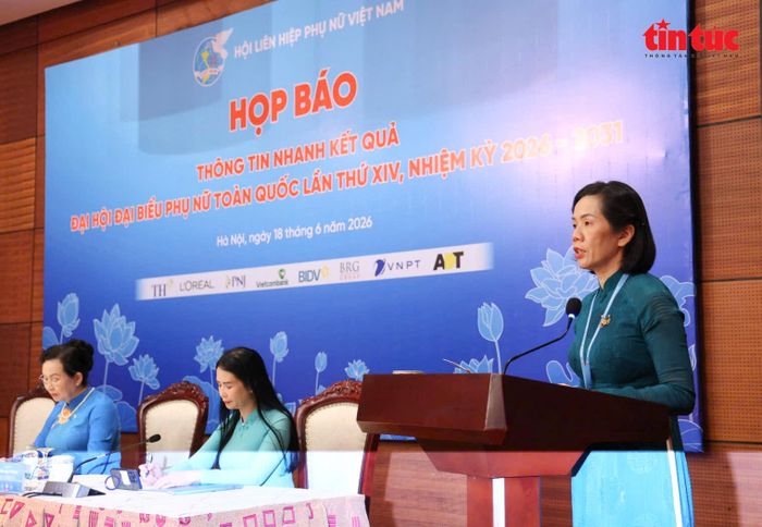Bà Nguyễn Thị Minh Hương, Phó Chủ tịch Hội Liên hiệp Phụ nữ Việt Nam.