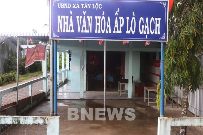 Ấp Lò Gạch xã Tân Lộc sau khi sắp xếp được nhập vào hai ấp Tân Bình và Cây Mướp. Ảnh: Tuấn Phi – TTXVN