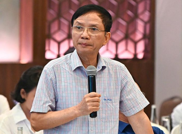 Ông Nguyễn Thanh Sơn, Chủ tịch Hiệp hội Gia cầm Việt Nam kiến nghị tại diễn đàn. Ảnh: Bích Hồng/Bnews/vnanet.vn