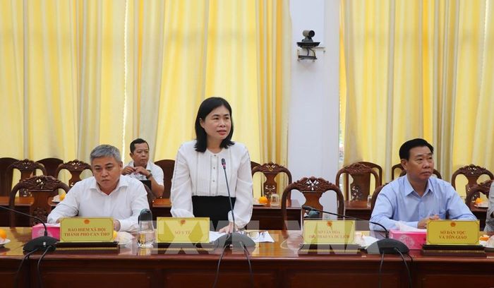 Đại diện các sở, ngành nêu ý kiến. Ảnh: Nguyễn Hằng - TTXVN