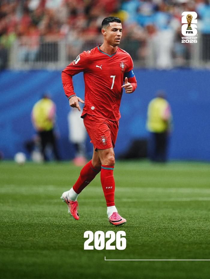 Siêu sao Ronaldo đã khởi đầu World Cup 2026 bằng phong độ có thể nói cực tệ so với Messi. Ảnh: FIFA
