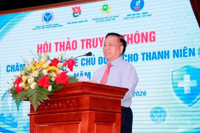 PGS.TS Nguyễn Văn Việt, Chủ tịch Hiệp hội Bia - Rượu - Nước giải khát Việt Nam (VBA) phát biểu tại sự kiện. Ảnh: NH