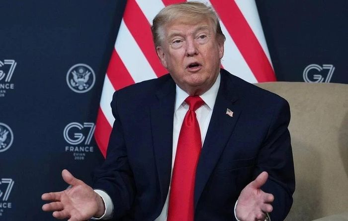 Tổng thống Mỹ Donald Trump tại cuộc họp báo bên lề Hội nghị thượng đỉnh Nhóm các nước công nghiệp phát triển hàng đầu thế giới (G7) tại Pháp. Ảnh: Tass