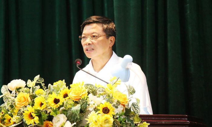 Đồng chí Đào Quang Khải phát biểu tại hội nghị. 