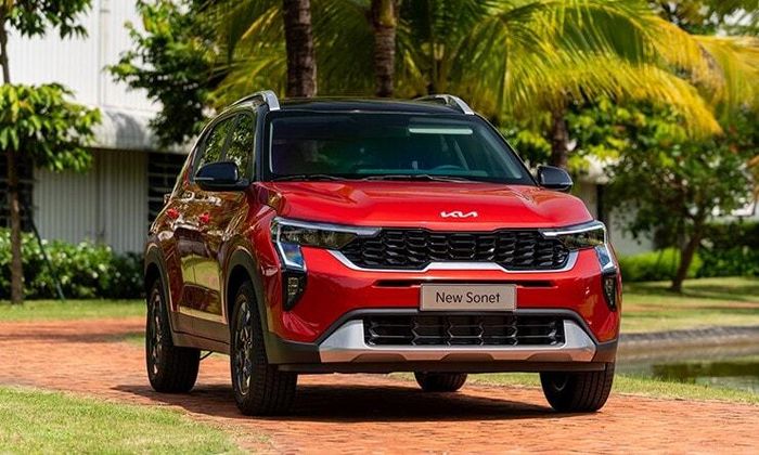 Thiết kế đầu xe KIA Sonet 2026 với cụm đèn Star-map mới