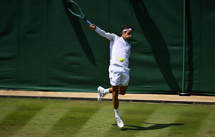 Musetti với cú trái một tay thương hiệu từng đi đến bán kết Wimbledon.