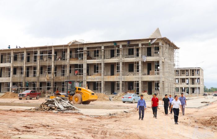 Dự án Trường phổ thông nội trú Tiểu học và THCS xã Thanh Yên đã hoàn thành 75% khối lượng.