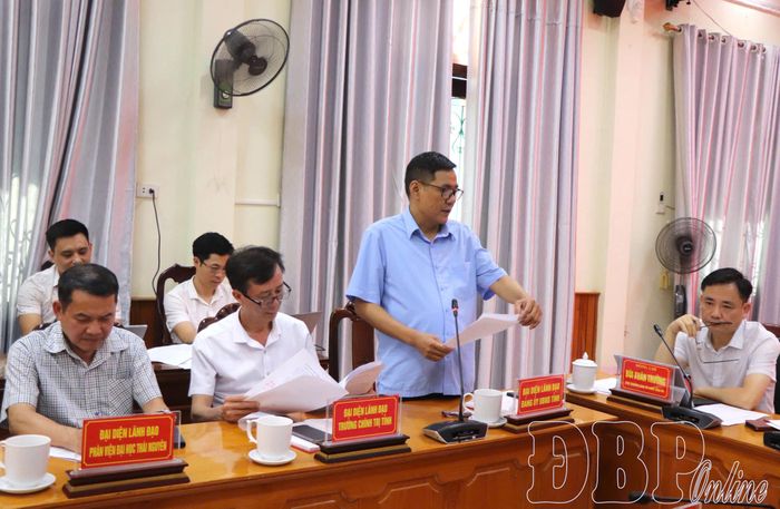 Lãnh đạo Đảng ủy UBND tỉnh tham gia ý kiến vào Đề án.