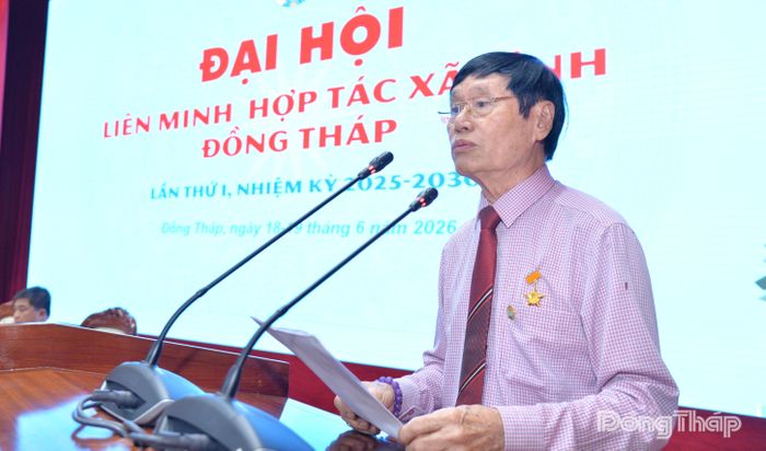 Đại diện hợp tác xã phát biểu tham luận tại Đại hội.