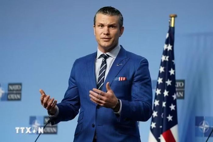  Bộ trưởng Bộ Chiến tranh Mỹ Pete Hegseth. Ảnh: THX/TTXVN 