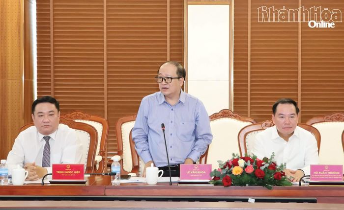 Ông Lê Văn Khoa - Giám đốc Sở Y tế phát biểu tại buổi lễ.