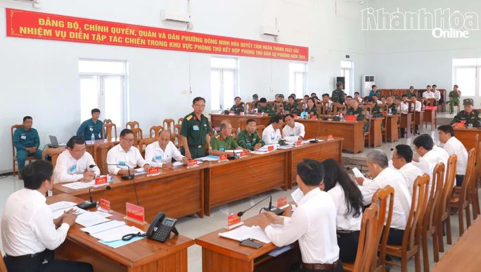 Khung tập thực hành nội dung diễn tập vận hành cơ chế.