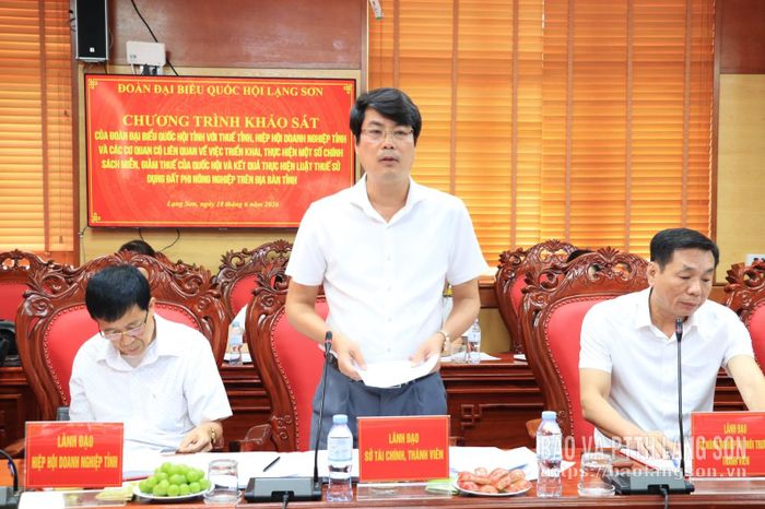 Lãnh đạo Sở Tài chính phát biểu tại chương trình 