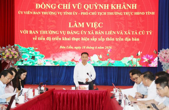 Đồng chí Vũ Quỳnh Khánh - Ủy viên Ban Thường vụ Tỉnh ủy, Phó Chủ tịch Thường trực HĐND tỉnh phát biểu kết luận.