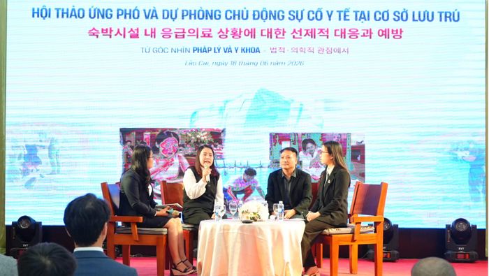 Tọa đàm với chủ đề “Ứng phó và dự phòng chủ động sự cố y tế tại nơi lưu trú - Từ góc nhìn pháp lý và y khoa”.