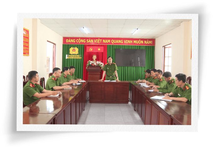 Ban chuyên án họp để triển khai công tác điều tra, phá án