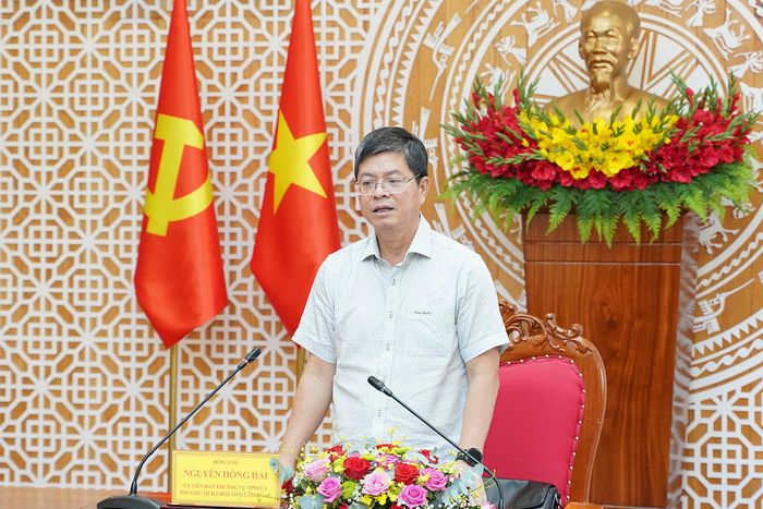 Ủy viên Ban Thường vụ Tỉnh ủy, Phó Chủ tịch UBND tỉnh Nguyễn Hồng Hải phát biểu chỉ đạo