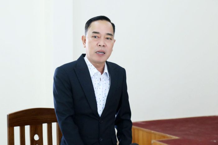 Đồng chí Lê Huy Toàn, Tỉnh ủy viên, Giám đốc Báo và Phát thanh, Truyền hình Lâm Đồng, Chủ tịch Hội Nhà báo tỉnh phát biểu tại buổi thăm, chúc mừng