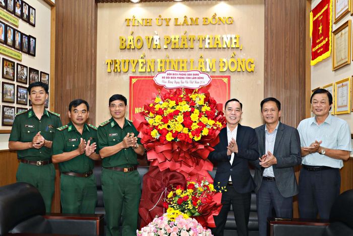 Đồn Biên phòng Đắk Dang, Bộ đội Biên phòng tỉnh Lâm Đồng thăm, chúc mừng Báo và PTTH Lâm Đồng nhân ngày 21/6