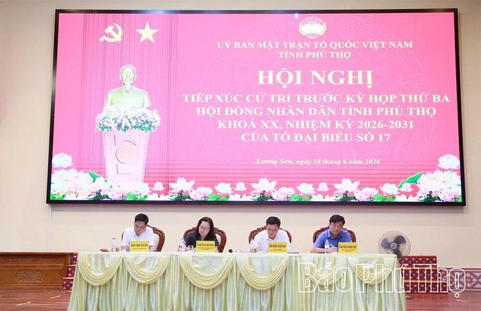 Tổ đại biểu số 17 HĐND tỉnh tiếp xúc cử tri các xã Lương Sơn, Liên Sơn, Cao Dương và Hợp Kim.