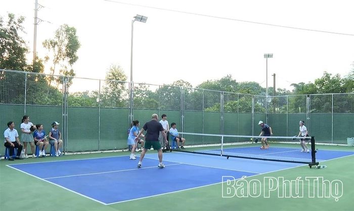 Môn Pickleball tại giải thể thao có chất lượng chuyên môn cao với nhiều trận đấu hay.