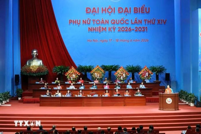 Đoàn Chủ tịch điều hành Đại hội. Ảnh: TTXVN