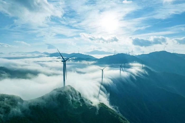Nhà máy điện gió Dabangshan (Dabangshan Wind Farm), tỉnh Quý Châu, miền Tây Nam Trung Quốc. Nguồn: EAF