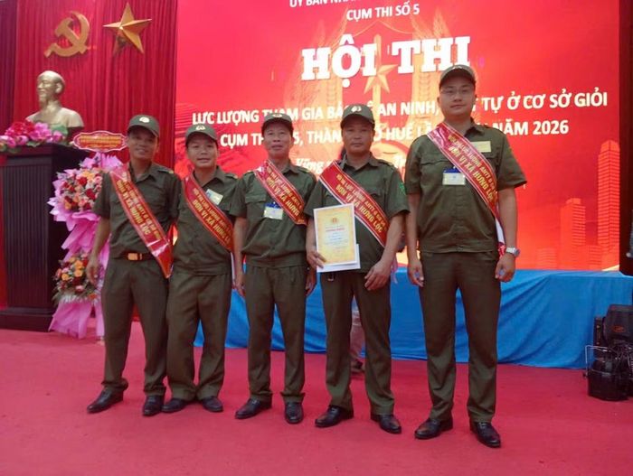 Đội thi của xã Hưng Lộc đã xuất sắc giành giải Nhất tại cụm thi số 5.