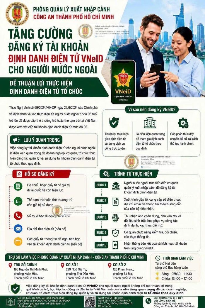 Thông tin tuyên truyền của Phòng Quản lý xuất nhập cảnh.