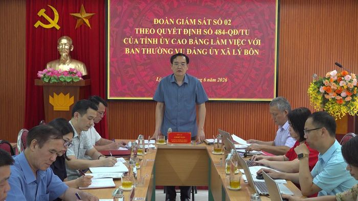 Trưởng Ban Nội chính Tỉnh ủy Lâm Đức Xuân phát biểu kết luận buổi làm việc.