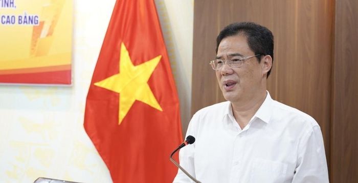 Phó Bí thư Tỉnh ủy, Chủ tịch Ủy ban MTTQ Việt Nam tỉnh Vũ Hồng Quang phát biểu chỉ đạo tại lễ ký kết.