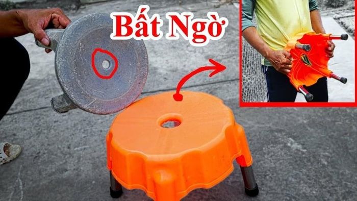 Lỗ tròn trên ghế nhựa hóa ra không phải chi tiết thừa.