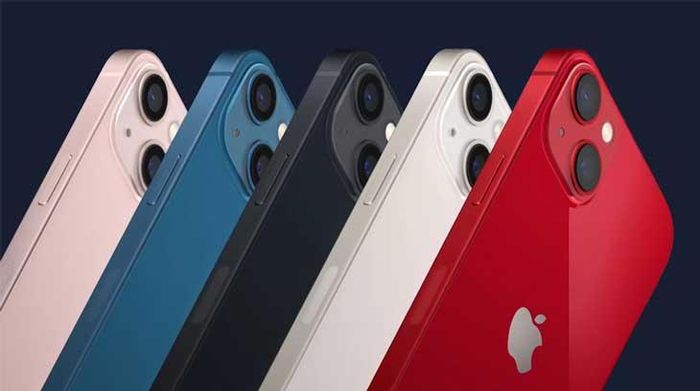 iPhone 13 có 5 sự lựa chọn màu sắc thời trang.