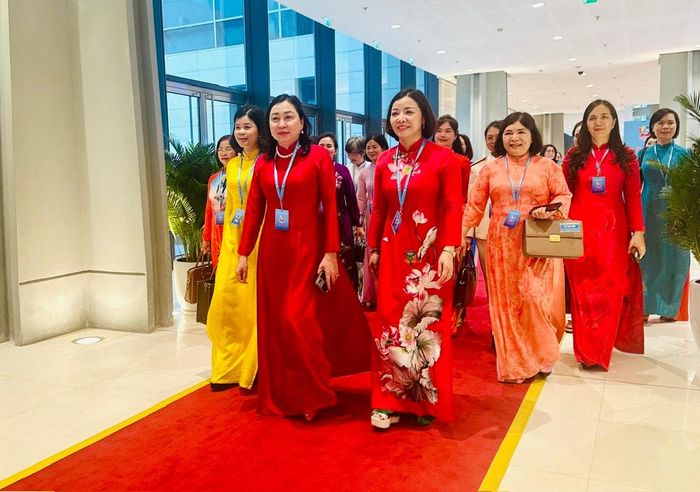 Các đại biểu dự Đại hội đại biểu phụ nữ toàn quốc lần thứ XIV. Ảnh: Bảo Lâm