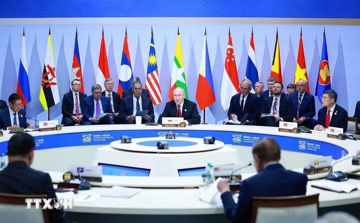 Phiên toàn thể Hội nghị Cấp cao kỷ niệm 35 năm quan hệ ASEAN - Nga. Ảnh: TTXVN