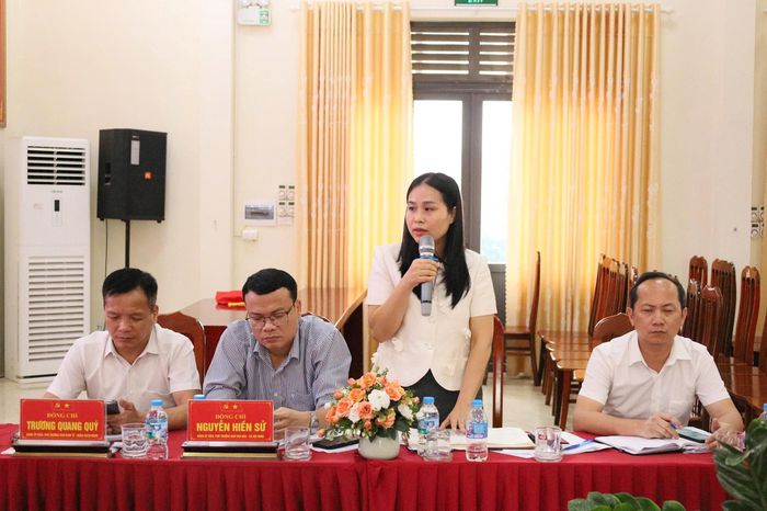 Các đại biểu trình bày ý kiến tại hội nghị. Ảnh: Hồng Đạt