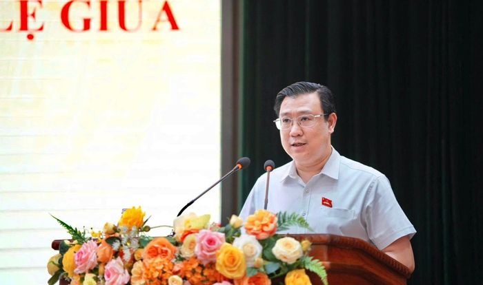Bí thư Đảng ủy, Chủ tịch HĐND xã Hoài Đức Nguyễn Thanh Bình. Ảnh: HĐ