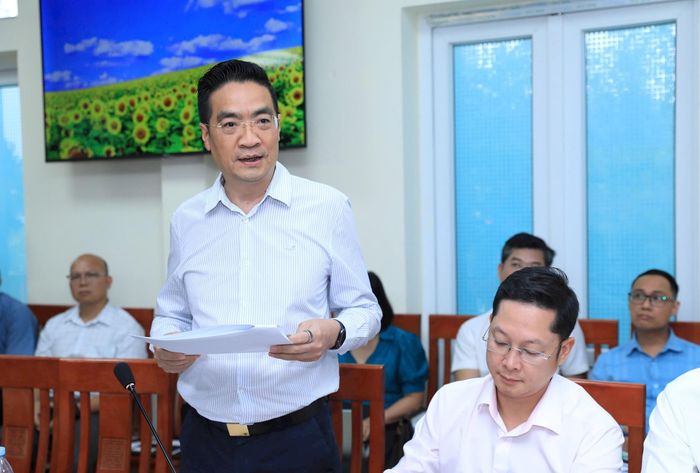 Giám đốc Sở Quy hoạch - Kiến trúc Hà Nội Nguyễn Trọng Kỳ Anh phát biểu. Ảnh: Viết Thành