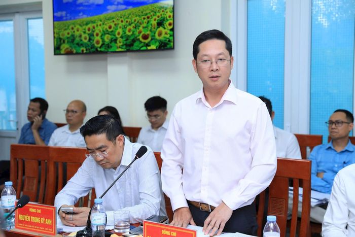 Giám đốc Sở Tài chính Hà Nội Nguyễn Ngọc Tú phát biểu. Ảnh: Viết Thành